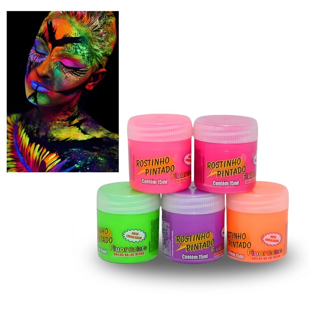 Tinta para rosto colorida