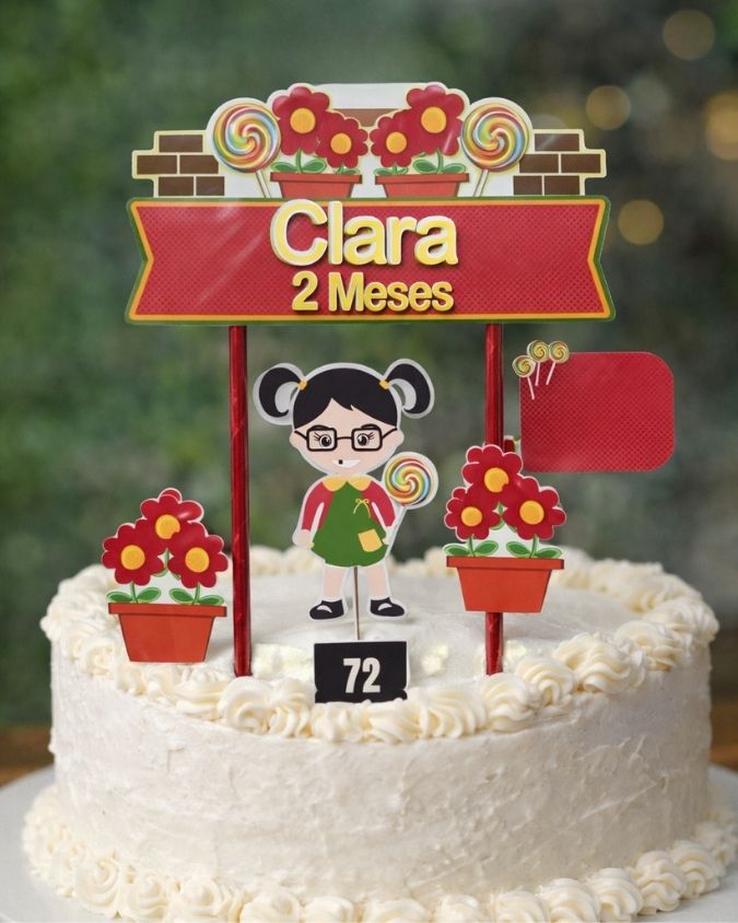 Topo de bolo Chiquinha baby