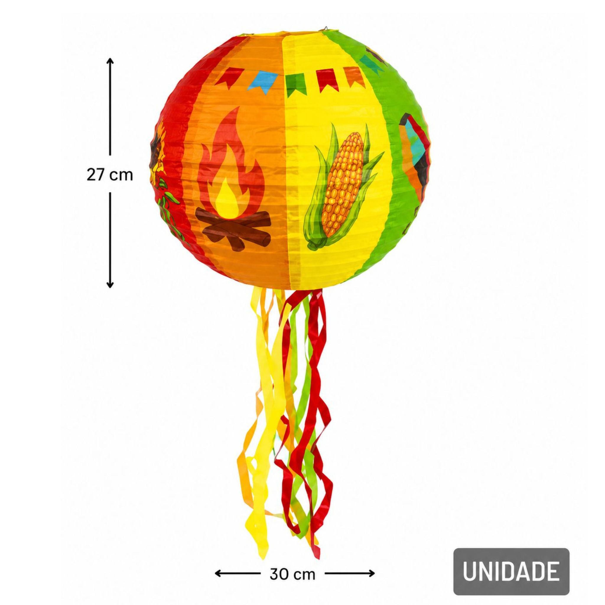 Balão Junino Decorativo Colorido - Imagem 2