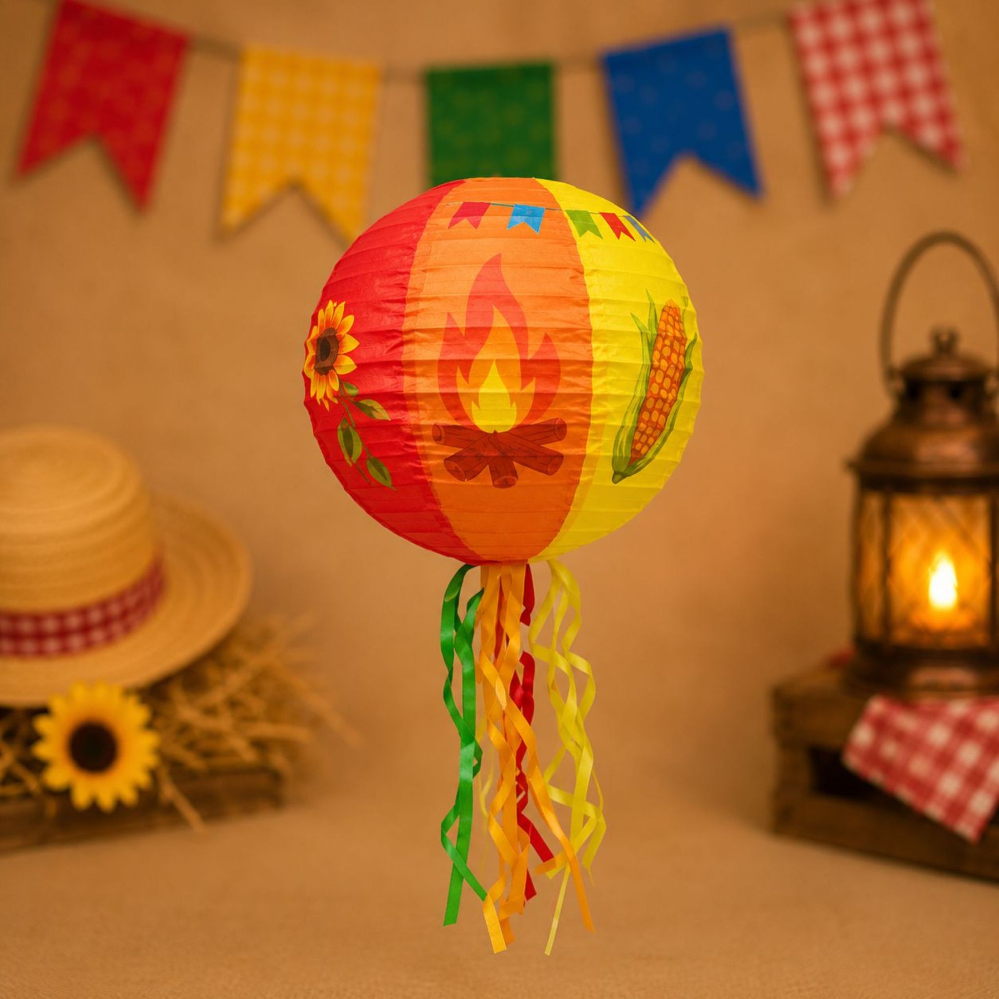 Balão Junino Decorativo Colorido