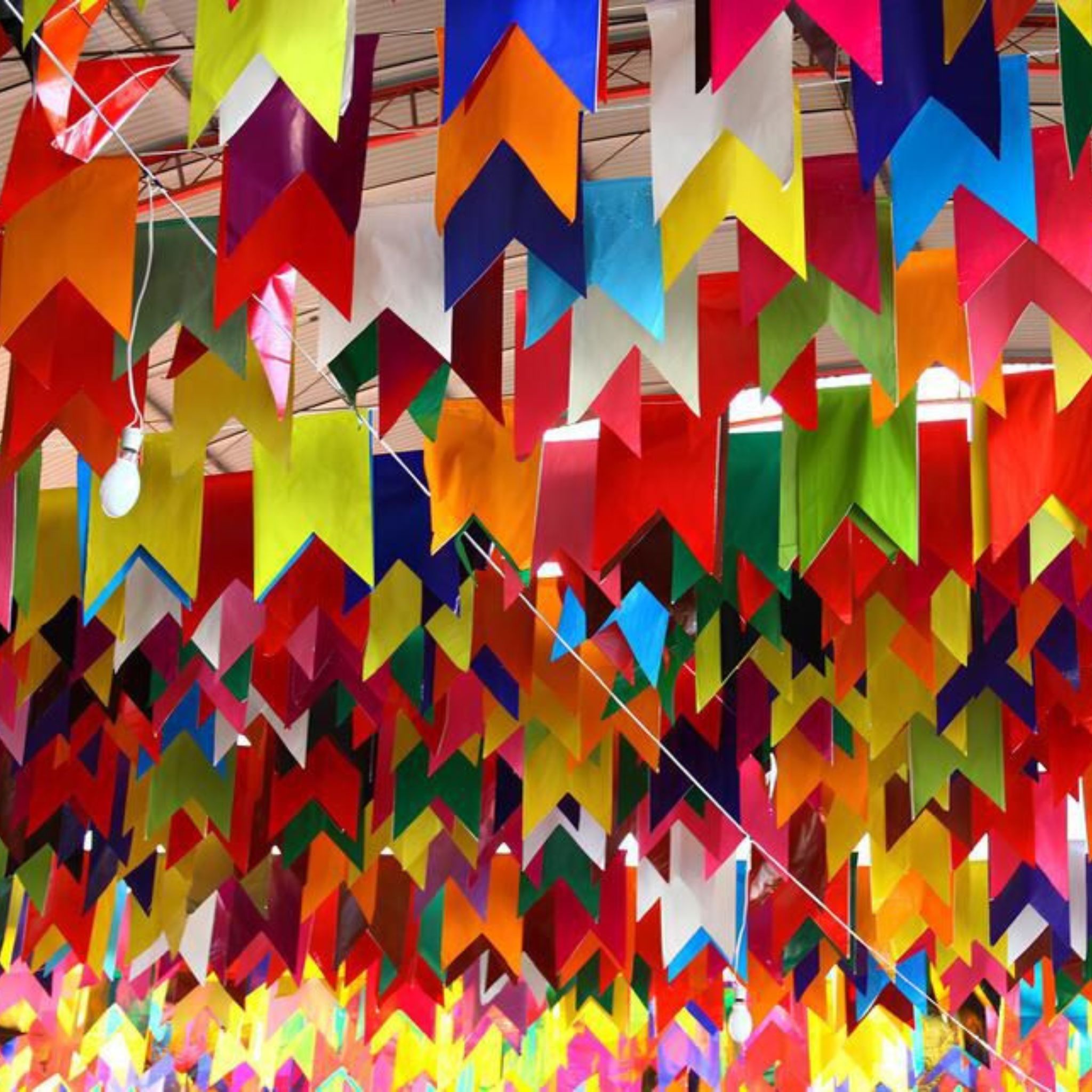 Bandeirinha Decorativa Festa Junina Colorida